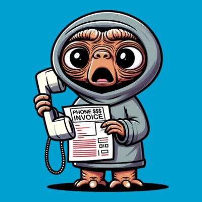 E.T. Phone Invoice - E.T Factura telefónica.
