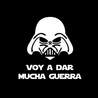 Voy a dar mucha guerra. Niño. Fondo oscuro.