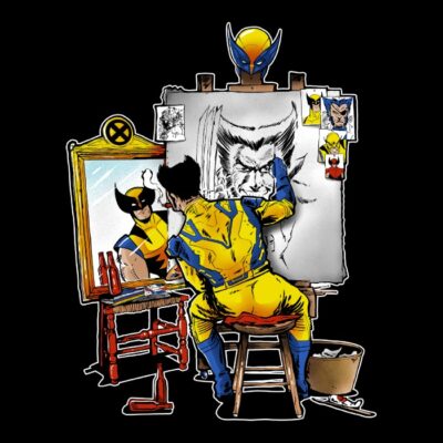 Snikt Portrait - contornoblanco