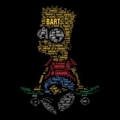 Bart Simpson en caligrafía 2