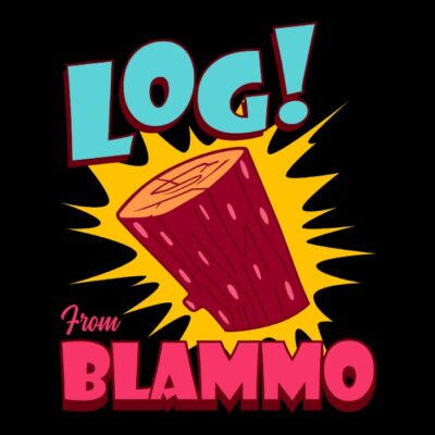 Log from blammo dog and cat 90s cartoon