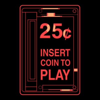 Insert coin arcade machine