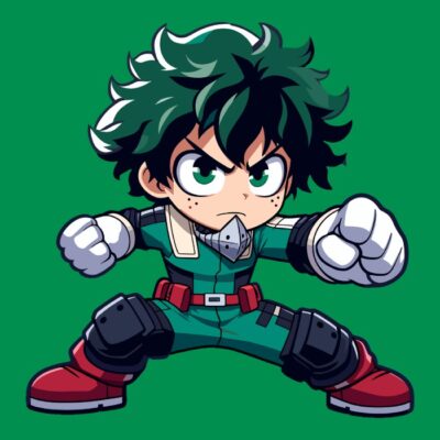Chibi Green Haired Hero