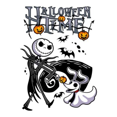 Halloween Time-white stroke