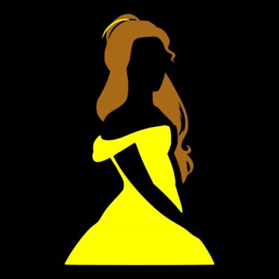 Bookworm colourful Silhouette