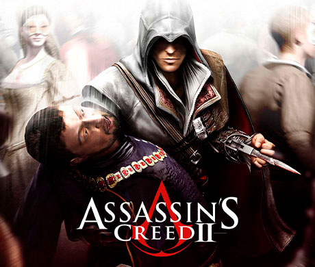 Imagen de la portada del juego Assassin's Creed II.
