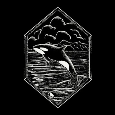 Orca whale wild and free