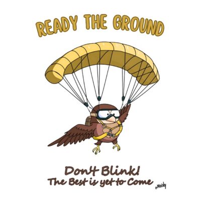 El halcón paracaidista.