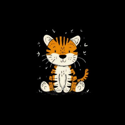Tigre naive y minimalista