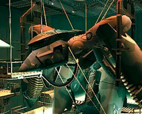 Imagen del Metal Gear Ray en el juego Metal Gear Solid 2: Sons of Liberty.