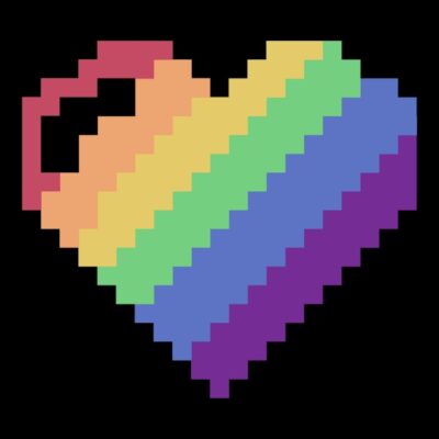 Rainbow Pixel Heart Game