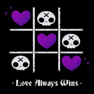 Love Always Wins Creepy Cute Skull
