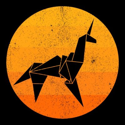 Origami unicorn from scifi movie