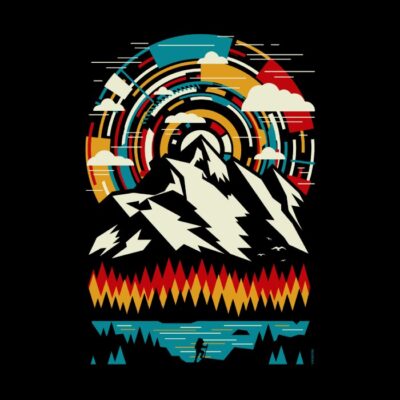 Outdoors Futuristic Mountains - Retro