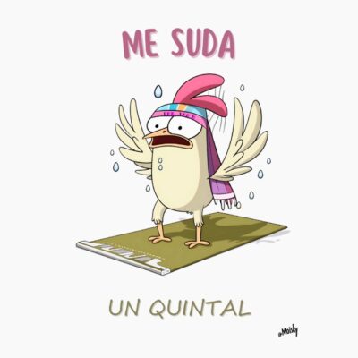 gallina sudando, me suda la polla