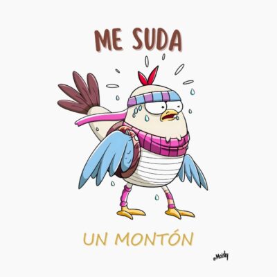 gallina sudando, me suda la polla