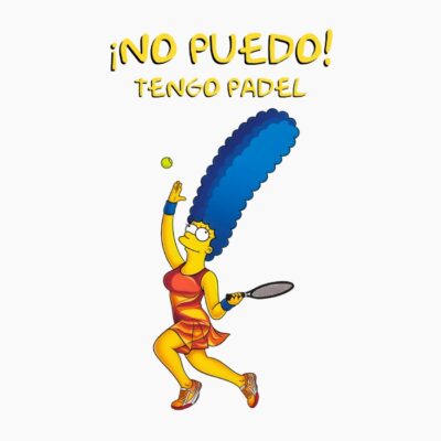 Personaje Pelo alto azul dibujos animados, no puedo tengo padel