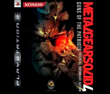 Imagen de la portada del juego Metal Gear Solid 4.