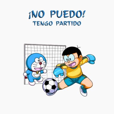 Gato y niño anime jugando al futbol