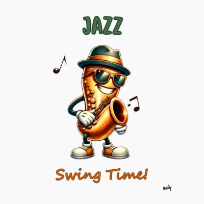 Saxo, tocando una canción de Jazz