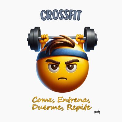 Emoji Crossfit, come entrena duerme repite