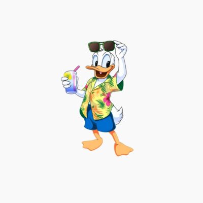 El pato famoso descansando de su ajetreada vida.