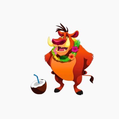 Un jabalí pasandolo en grande.