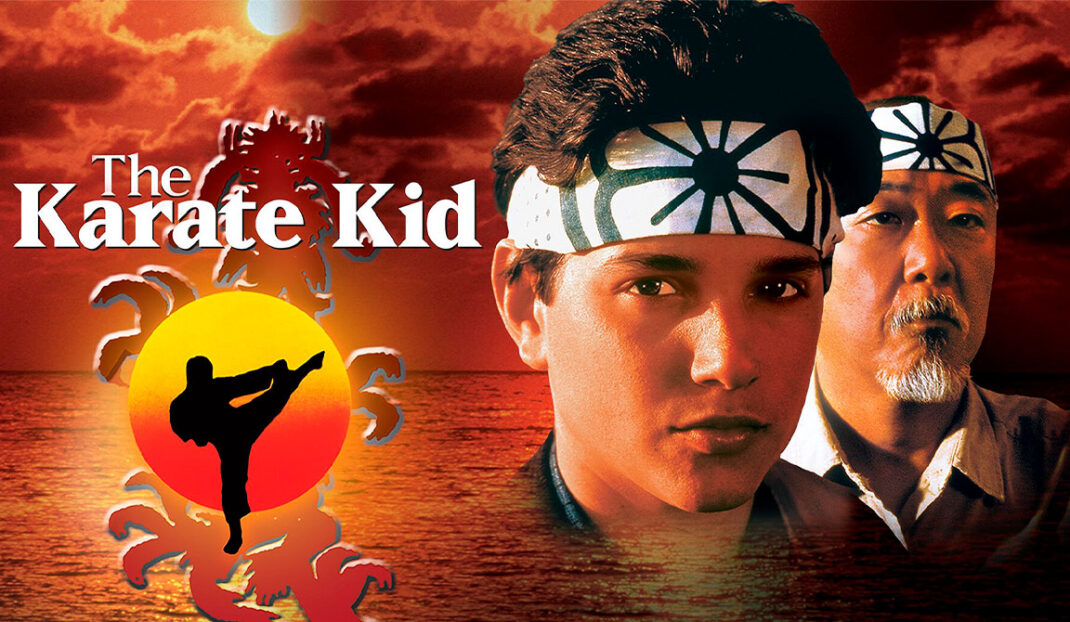 Imagen de un banner de la película karate kid.