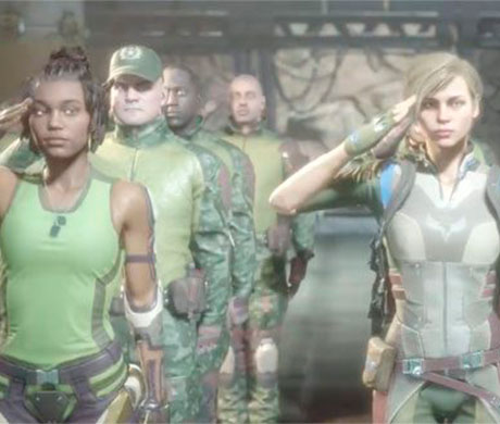 Imagen de Jacqui Briggs y Cassie Cage en el juego Mortal Kombat 11.