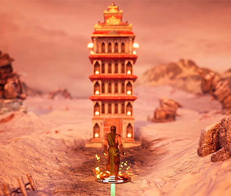 Imagen del modo "Torre" del juego Mortal Kombat 1.