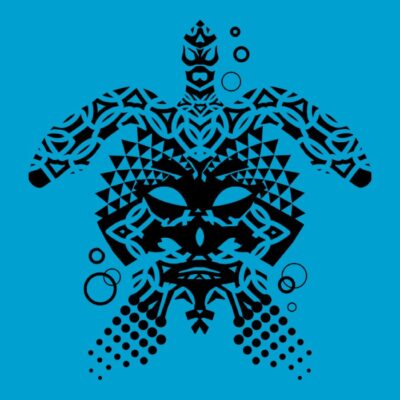 Tribal Turtle Tattoo Illustration