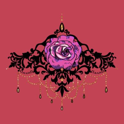 girl flower tattoo chest