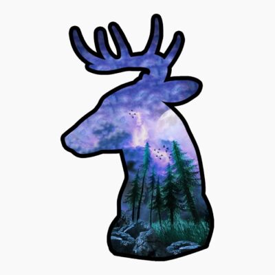 02 Deer redwood forest