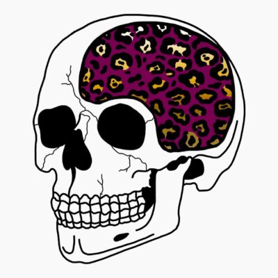 01 Animal leopard print Skull