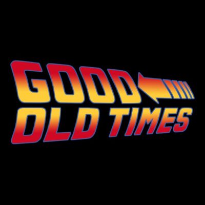 Good old times back to the future logo tiendas