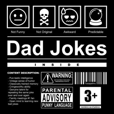 Dad jokes label w