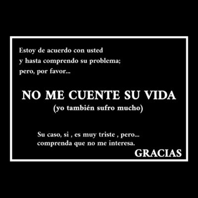 No me cuente su vida dark