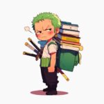 Espadachín pirata sin título de vuelta al cole.