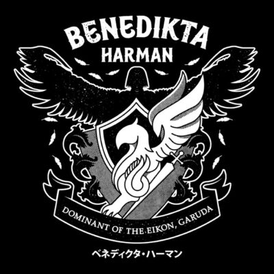 Fantasy Character with wings Crest