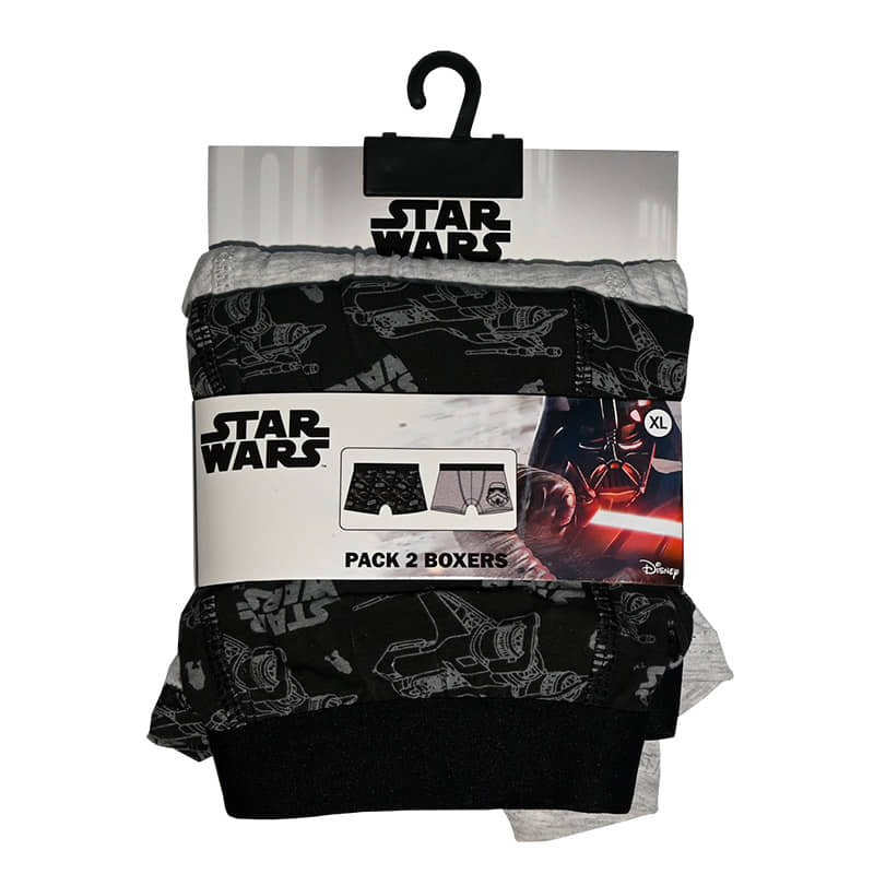 Lote 2 boxers hombre star wars george lucas imperio galáctico regalo original