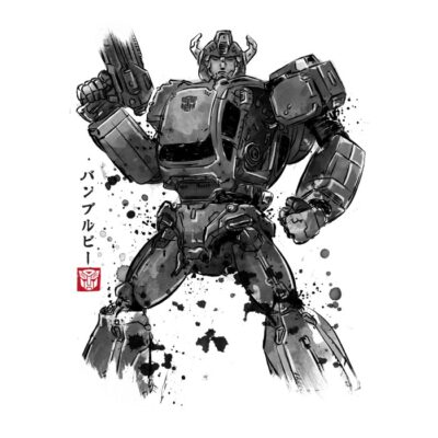 Yellow Bumble sumi-e