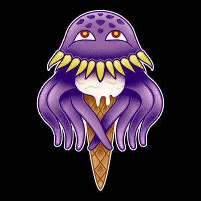 Fantasy Squid Monster Ice Cream