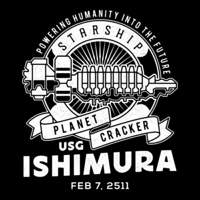 Spaceship Vintage Emblem Crest