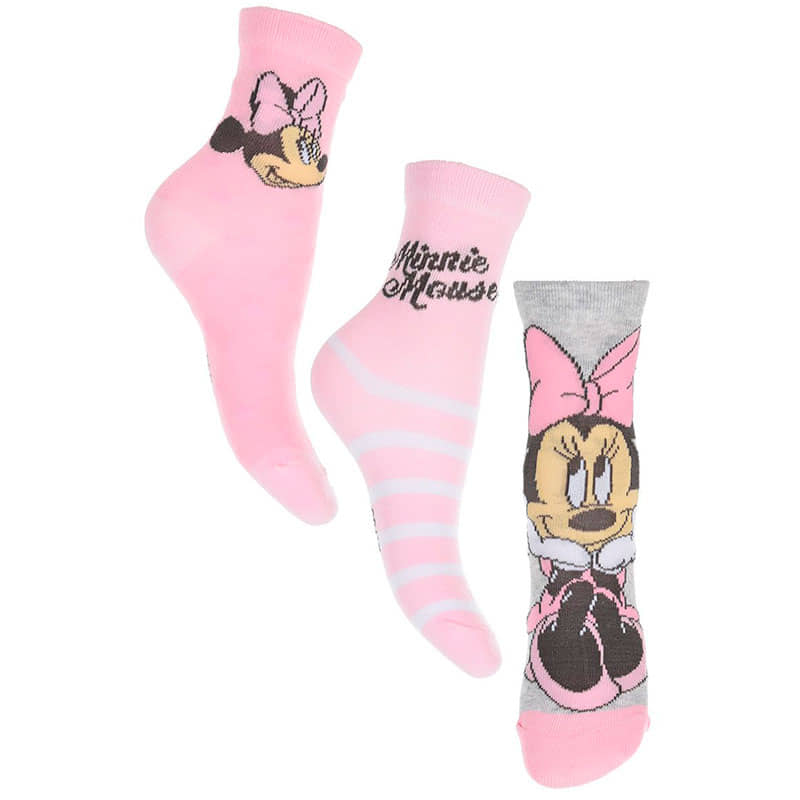 Pack 3 calcetines infantiles minnie mouse - imagen 2