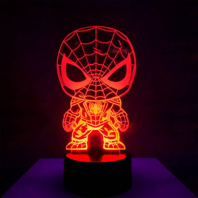 Lámpara LED Spiderman