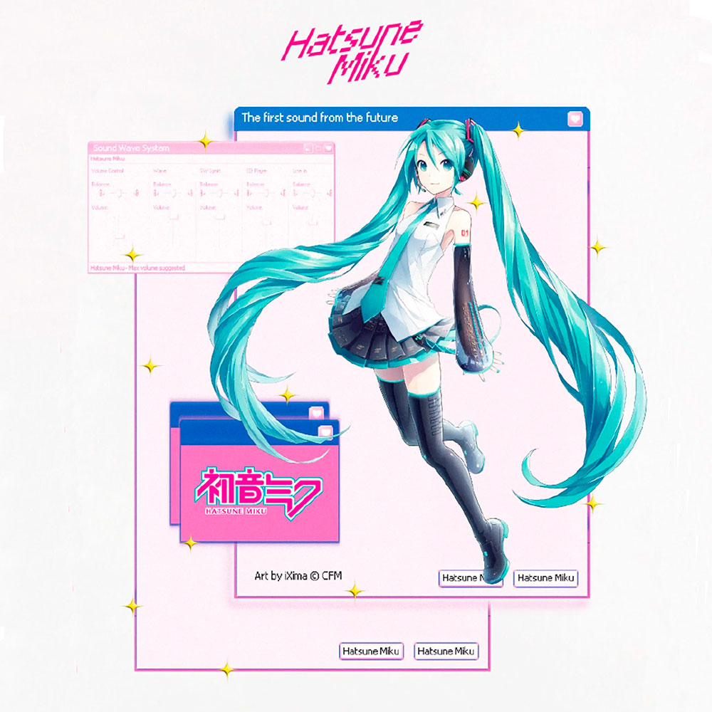 Camiseta Unisex Hatsune Miku Hatsune Miku Miku regalo original 2