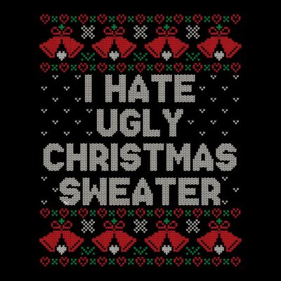 i hate ugly christmas sweater negro tiendas