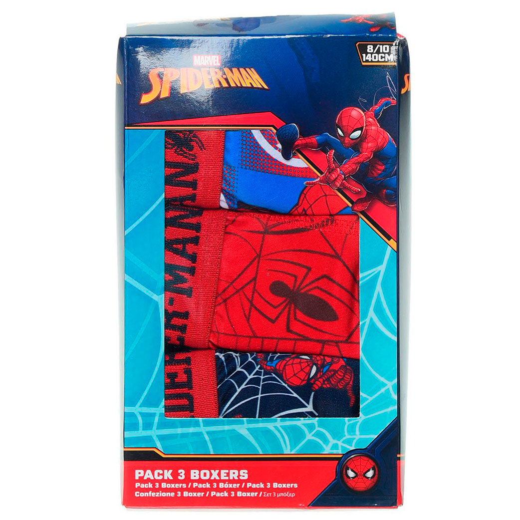 Pack de 3 boxers niño spiderman disney hombre araña regalo original 4