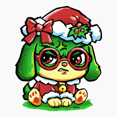 grumpy dog xmas