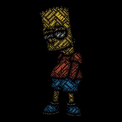 Bart Simpson en Caligrafía 3